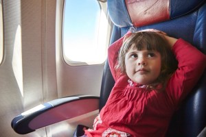 girl on plane