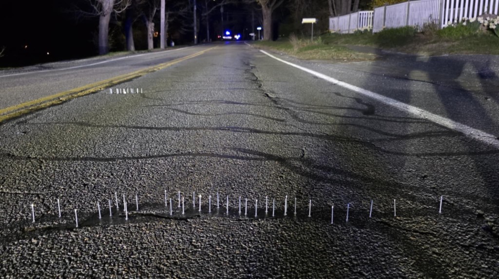 Someone Left Nearly 500 Nails Point-Up on Cape Cod Roads and Driveways